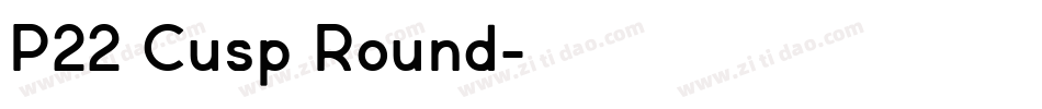 P22 Cusp Round字体转换